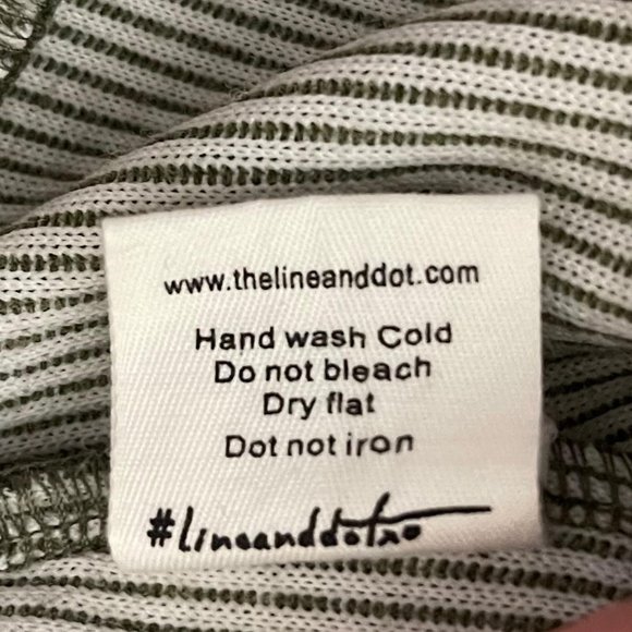 Line & Dot Revolve Medium Green Striped Chest Cutout Iona Jumpsuit NEW WITH TAGS - Picture 7 of 9